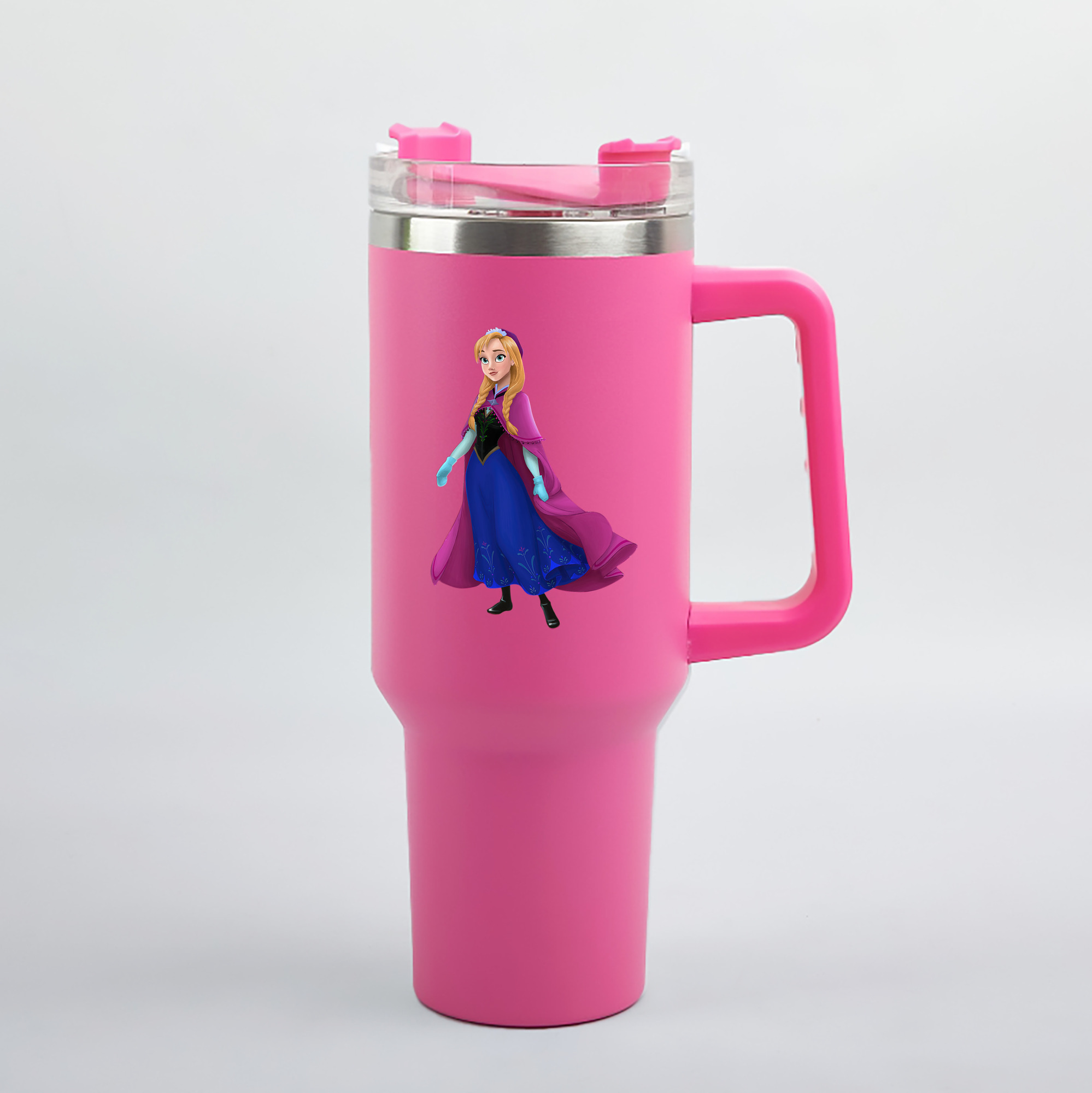 （画像用） アナと雪の女王 アンナ エルサ Frozen Anna Elsa 1200mL車用タンブラー（カラープリント）